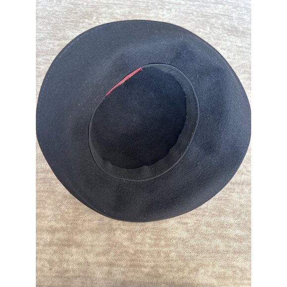 Helen Kaminski Black Wool Felt Hat Classic Design